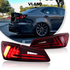 Vland Full Led Tail Lights For 2006-2013 Lexus Is250 Is350 Isf Rear Brake Lights