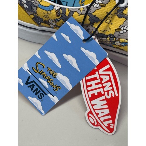 Vans Sneakers Era The Simpsons Itchy Scratchy Women Size 6.5 Yellow Low Top New - Picture 8 of 9