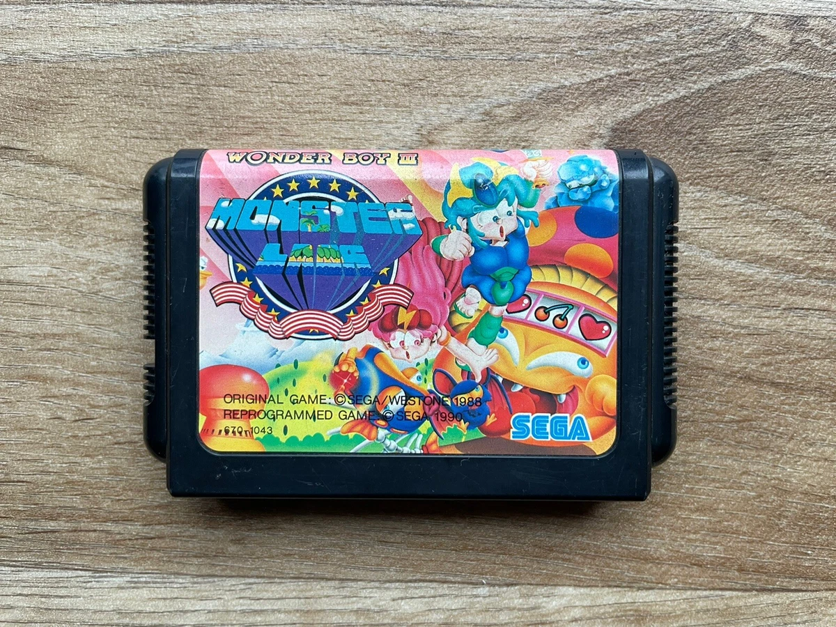 Insert De Jeu Wonderboy Pour Mega Drive - Occasion