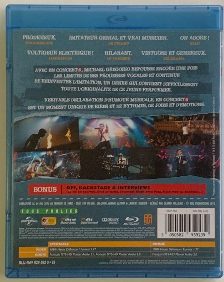 Michaël Gregorio - En Concerts au Trianon (blu-ray) - Photo 2/3