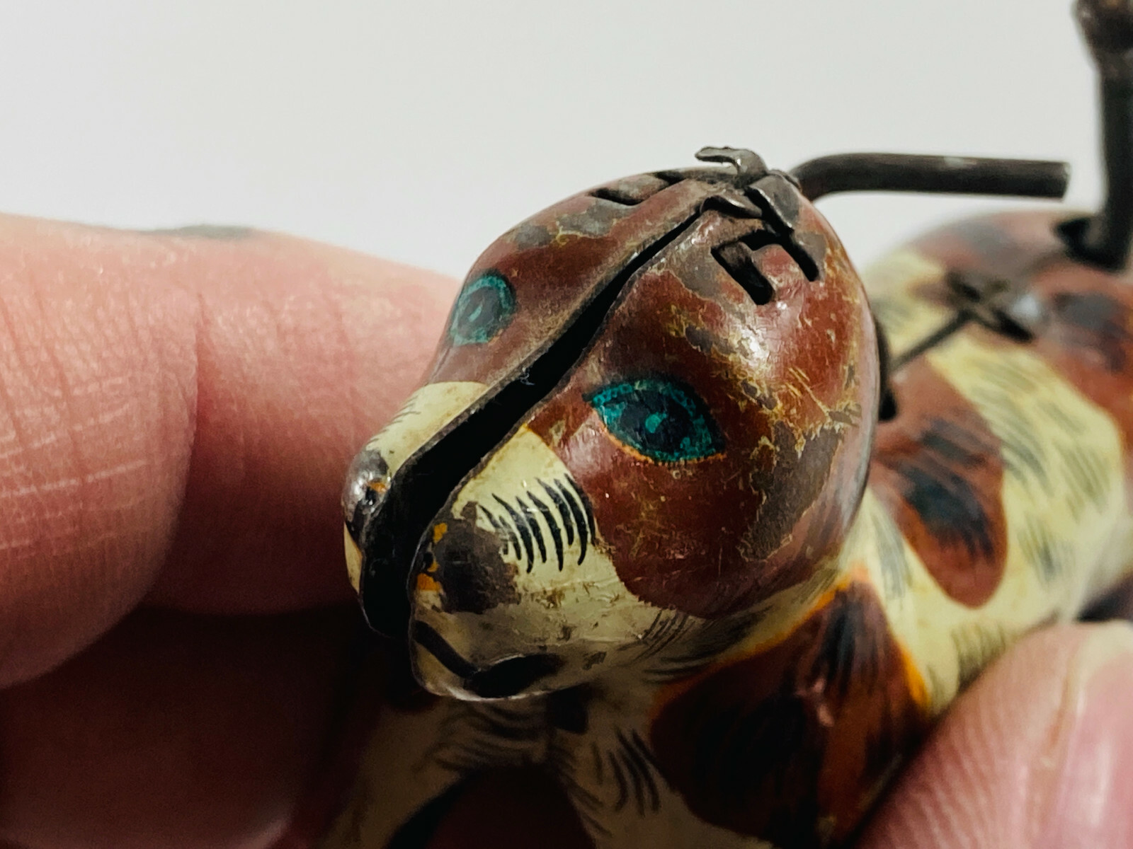 Alps vtg Japan Tin Litho Hunting Dog w/ Bug Wind Up Toy REPAIR eBay