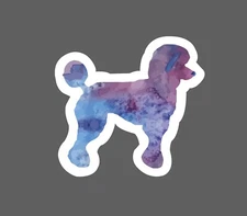Poodle Sticker Galaxy Dog Waterproof Animal Pet Abstract Gift NEW