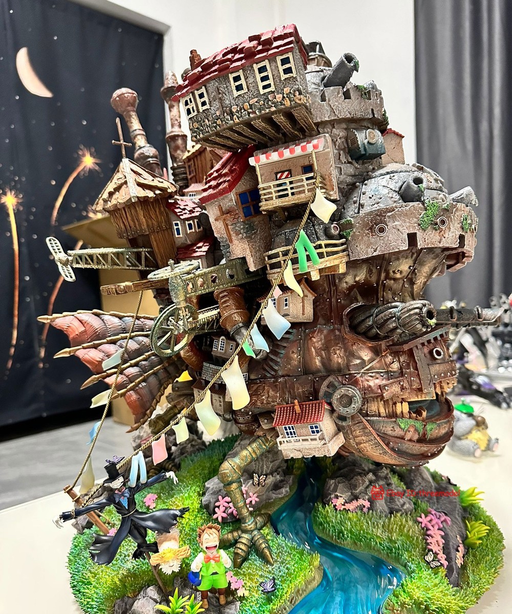 OPM Studio Howl's Moving Castle Resin Painted Statue In Statue