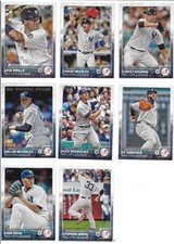 2015 Topps Series 2 Baseball 9 Cards Yankees Team Set