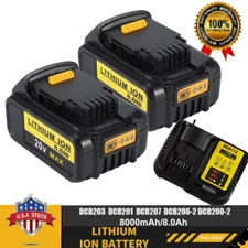 20V FOR DEWALT 20 Volt MAX Lithium-Ion Battery / Charger DCB205 DCB203 DCB201