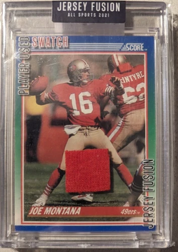 2021 Jersey Fusion JOE MONTANA Player Used SWATCH