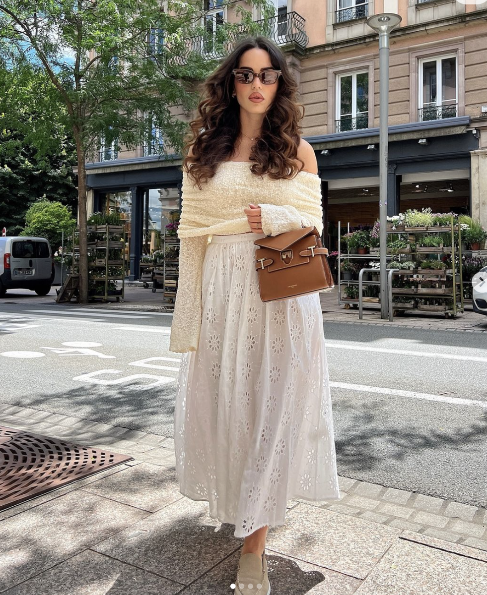 NWT_ZARA SS24 EMBROIDERED EYELET SKIRT ZW COLLECTION WHITE NWT_ZARA SS24 EMBROIDERED EYELET SKIRT ZW COLLECTION WHITE