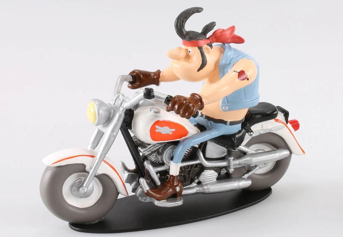 Figurine Joe Bar Team - Josie Et Jérémie Lapurée Sur Harley 883