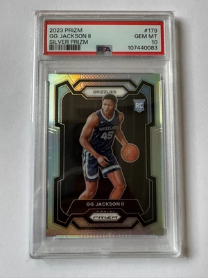 GG JACKSON II RC PSA 10 2023 Prizm SILVER PRIZM Parallel NBA Rookie Memphis - Bild 1 von 2