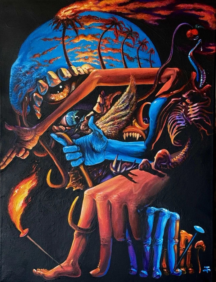 ELEPIPHINY - Acrílico sobre lienzo 18x24 Foto 4 de 4