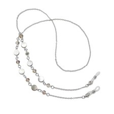 WOZEAH Eyeglass Chain for Women - Beaded Glasses Chain, Gradient Pearl