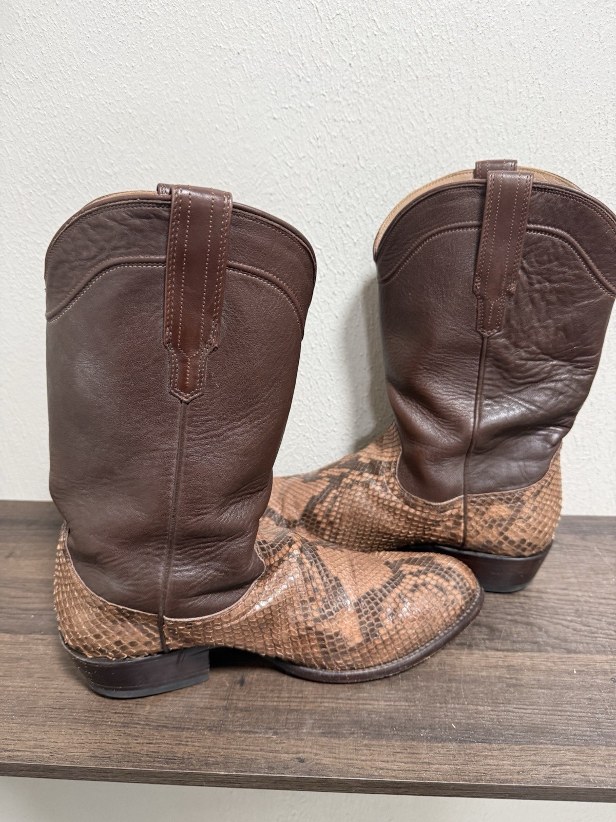 Tecovas The Billy Saddle Python Dark Brown Wester… - image 5
