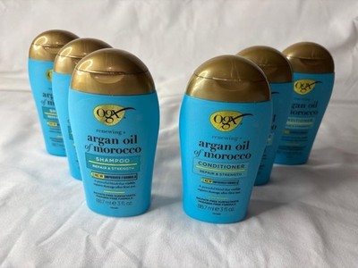 6 Pack OGX Renewing Argan Oil of Morocco Shampoo & Conditioner Set 3 fl Oz each