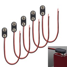5Pcs 9V Battery Connector Clip I-Type 9 Volt ...