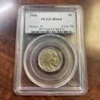 1936 Buffalo Nickel PCGS MS64