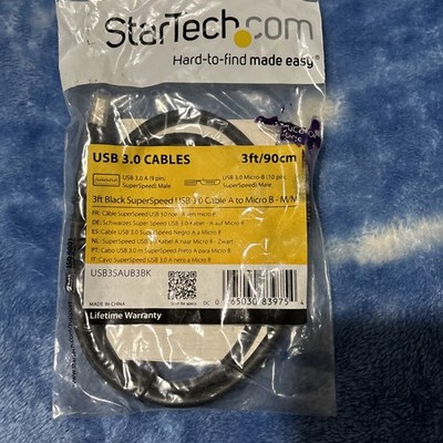 StarTech.com (3ft) Certified SuperSpeed USB 3.0 A to B Cable Pack 4