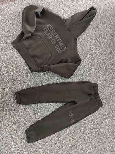 FEAR OF GOD tuta da ginnastica bambini essenziali paura di dio età 4 5 anni