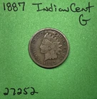 1887 Indian Head Cent / Penny 1c GD Good