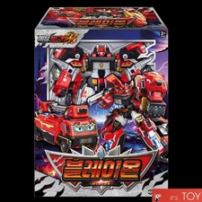 Metal Cardbot W BLAION Red Fire Engine Truck Transforming Robot Car Toy 2025