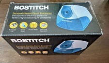 Bostitch Blue Personal Electric Quiet Pencil Sharpener Space Saver Stall Free
