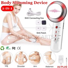 3 in1 Ultrasonic Cavitation Fat Remover Anti-Cellulite Body Slimming Machine Au