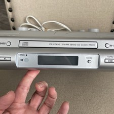 SONY ICF-CDK50 Under Cabinet AM/FM Radio/CD Player No Remote - TESTED - Working