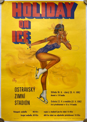 Original Vintage Poster HOLIDAY ON ICE - EISKUNSTLAUF - TANZ - THEATER - 1982