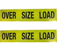 6Pcs Magnetic Reflective Oversize Load Signs for Trucks, Trailer Hauling -18"...