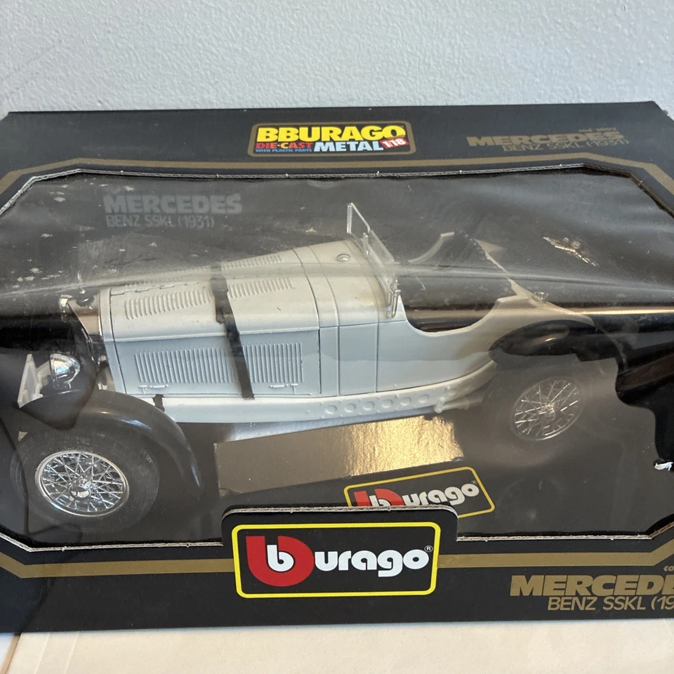  BURAGO Blanco MERCEDES BENZ SSKL 1931 DIECAST 1:18 COD. 3002 nuevo en caja Foto 2 de 4