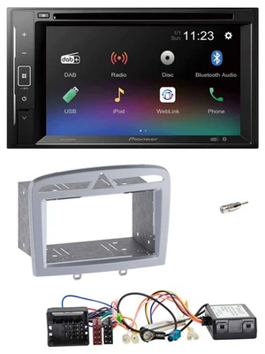 Pioneer Bluetooth CAN-Bus USB 2DIN DAB DVD Autoradio für Peugeot 308 2009-2014 s - Bild 1 von 4