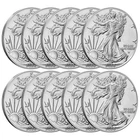 Lot of 10 - 2026 $1 American Silver Eagle 1 oz BU / Ships Now!