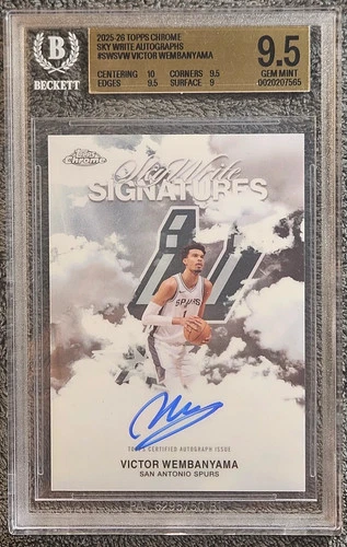 2025 Topps Chrome Victor Wembanyama Chrome Autographs (RAW)