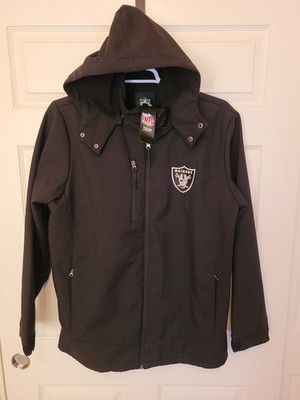 Las Vegas Raiders Jacket Mens Large NFL Football Hooded Coat G-III Apparel Group