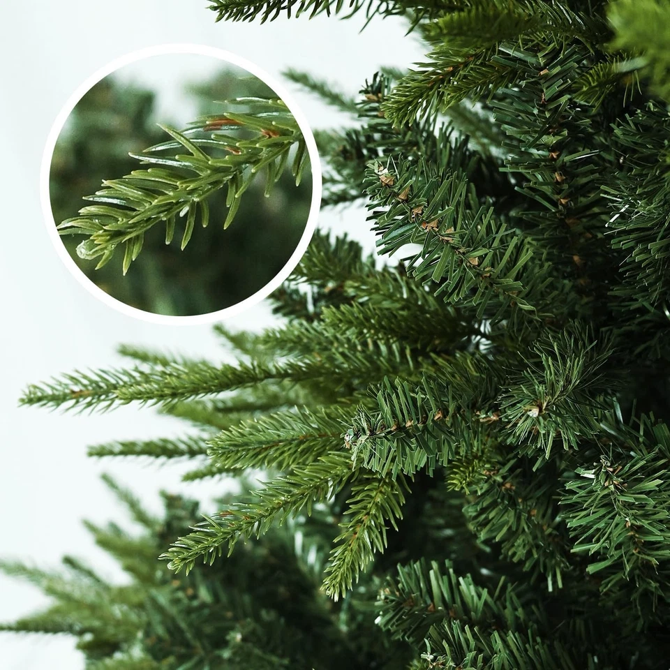 4 ft Artificial Full Christmas Tree European Fir XMAS tree & 907 PE PVC Tips - Image 3 of 4