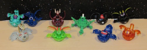 Vintage Bakugan Battle Brawlers Action Figures Mixed Lot of 10