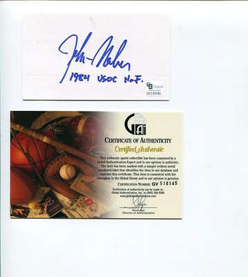 John Naber US Olympic Gold Silver Swimmer USC Trojans Signed Autograph COA