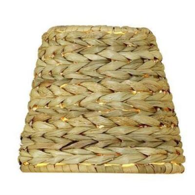 Sea Grass Chandelier Lamp Shade, 5 Inch Retro Drum | Clips Onto Bulb. Model: Ui#