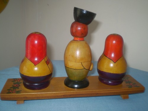 Russian three pieces nesting dolls dolls Chef's Solies With stand - Picture 10 of 12