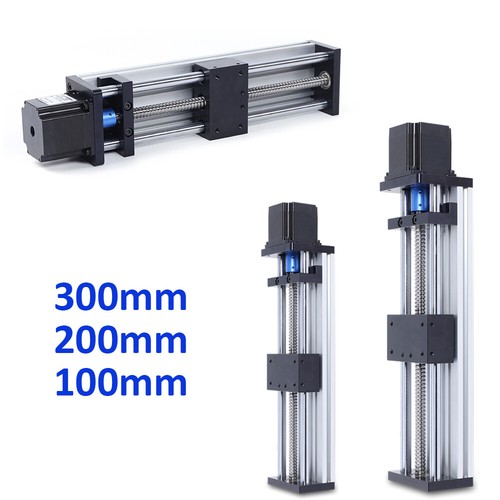 Slide Stroke Linear Precision Ball Screw Nema 23+CNC Stepper Motor 100/200/300mm - Picture 6 of 46