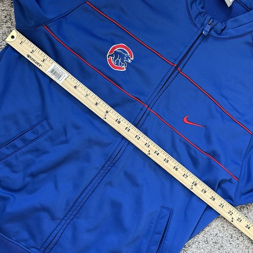 Nike Chicago Cubs Lightweight Full Zip Blue MLB Jacket Men’s Size Large Baseball - Picture 10 of 13