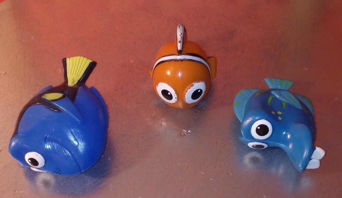 Nemo lot, Finding Nemo characters, vtg, heavy PVC, 2 1/4-3