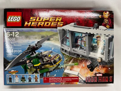 LEGO Marvel Super Heroes: Iron Man: Malibu Mansion Attack (76007) New - Sealed