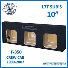 10" Triple L7T Sealed Slim Ford F350 1999 - 2007 Sub Box Subwoofer Enclosure