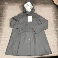 Stutterheim Stockholm Jacket Womens 2xs Xxs Raincoat Hoodie Unisex Mosebacke