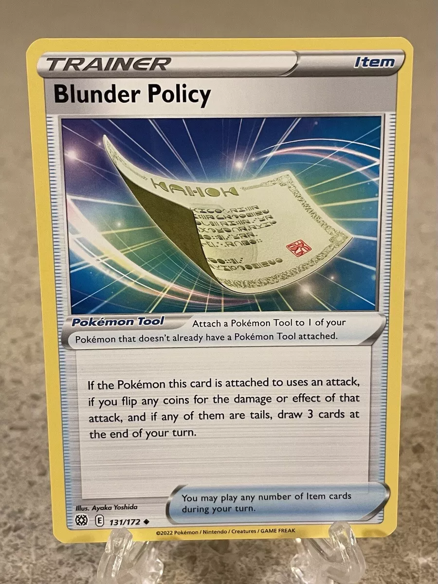 Blunder Policy 131/172 x4 Brilliant Stars Pokemon TCG Non Holo NM