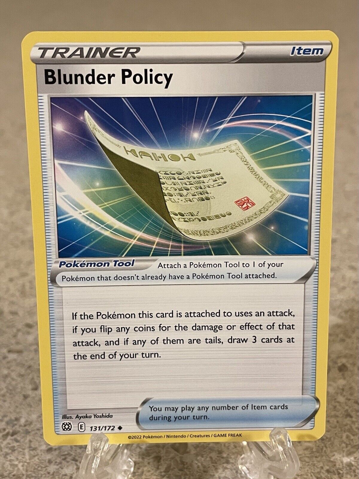 Blunder Policy - BrilStr - 131/172 - Reverse, Sword & Shield - Brilliant  Stars - Single Cards