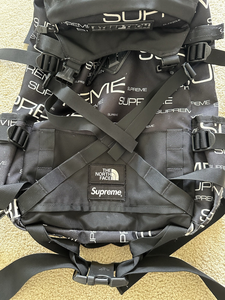 Supreme The North Face Steep Tech Backpack Black All Over Supreme The North Face Steep Tech Backpack Black All Over