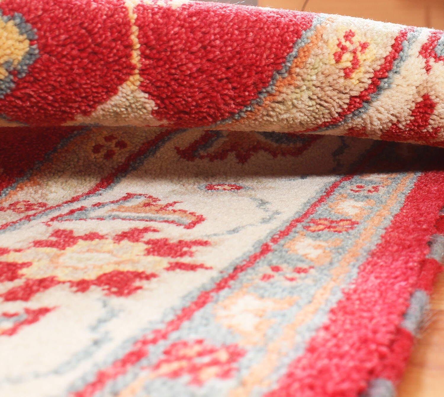 Oushak Living Room Tribal Red Carpet Parsian Hand knotted Wool Area