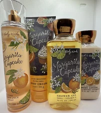Bath & Body Works Margarita Cupcake Mist, Shower Gel,  Lotion, & Cream Set of 4