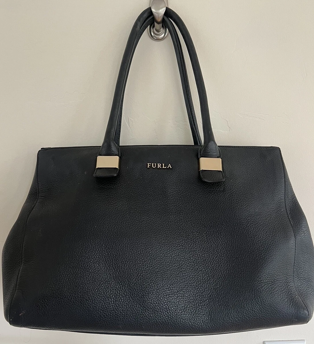 Large black handbag with zip cheap
